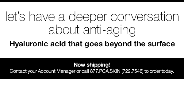 Let's have a deeper conversation about anti-aging. Hyluronic acid that goes beyond the surface.