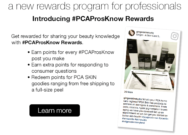 A new rewards program for professionals. Introducing #PCAProsKnow Rewards.